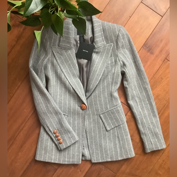 SMYTHE Pinstripe Blazer - Picture 3 of 4